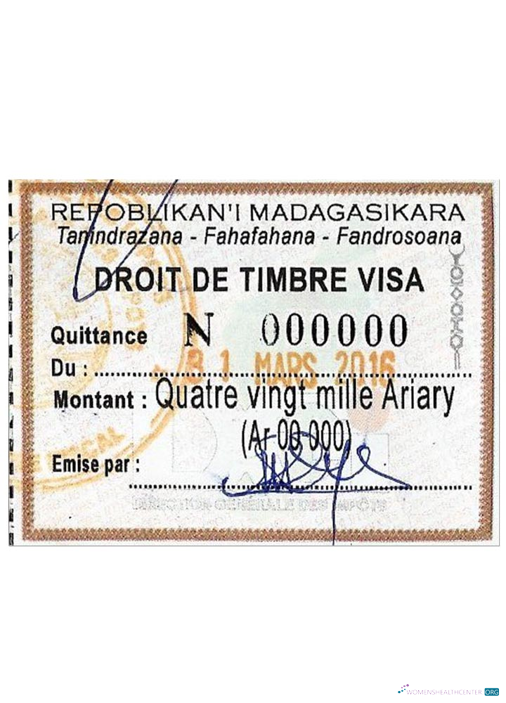 Download MADAGASCAR visa stamp Photoshop template